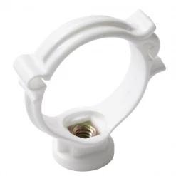 Collier De Gouttière Collier Monobloc Nicoll Pour Système D'évacuation - Diamètre 50 Mm - Polypropylène Blanc