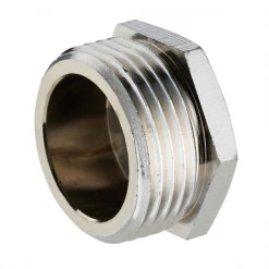 Noyon Et Thiebault Raccord Chromé Bouchon Mâle à Visser M 15 X 21 Tube Cuivre Laiton Chromé Sachet De 2