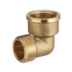 Noyon Et Thiebault Coude Laiton Coude à 90° Mâle-femelle à Visser Pour Tube En Cuivre - M 15 X 21 - F 20 X 27 Mm - Laiton