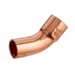 Noyon Et Thiebault Raccord Cuivre Coude à 45° Double Mâle Femelle à Souder Pour Tube En Cuivre - D18 Mm