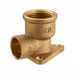 Noyon Et Thiebault Raccord Laiton Coude 90° Applique Laiton - F 15 X 21 - Diamètre 12 Mm - Noyon & Thiebault