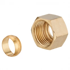 Noyon Et Thiebault Raccord Laiton Écrou Avec Olive Bicône Femelle Pour Tube En Cuivre - D12 Mm F 15 X 21