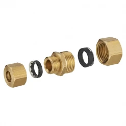 Noyon Et Thiebault Raccord Bicône Ou Joint Mixte Jonction Réduite Joint Mixte Tube En Cuivre - D16 Mm Et 14 Mm - À Visser