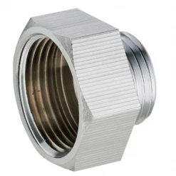 Raccord Chromé Mamelon Réduit Femelle Mâle - Femelle 15x21mm - Mâle 12x17mm - Laiton Chromé - Noyon Et Thiebault Noyon-et-Thiebault 169-1512CL1