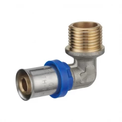 Noyon Et Thiebault Raccords Pour Multicouche Raccord Sertir Coude Mâle M 3/4" Laiton Noyon Diamètre 20 Mm TH H U