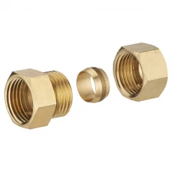 Noyon Et Thiebault Raccord Bicône Ou Joint Mixte Raccord Droit Bicône Femelle Pour Tube En Cuivre - F 15 X 21 - D14 Mm