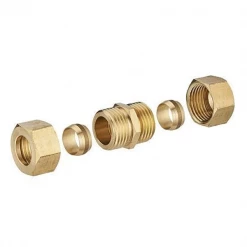 Noyon Et Thiebault Raccord Bicône Ou Joint Mixte Raccord Jonction Bicône égal Pour Tube En Cuivre - D12 Mm À Visser