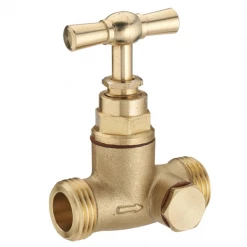 Noyon Et Thiebault Robinet D'arrêt Robinet D'arrêt Double En Laiton Avec Bouchon De Purge - Mâle 1/2" (15x21) Noyon-et-Thiebault 119415L1