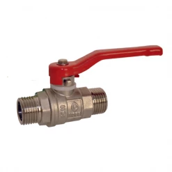 Fitt Vanne En Laiton Vanne Boisseau Double Mâle Laiton Sphérique 1/4 De Tour 15x21mm Manette