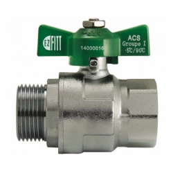 Noyon Et Thiebault Vanne En Laiton Vanne Sphérique Avec Poignée Papillon Mâle Femelle MF 3/8"