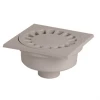 Angle Pour Gouttière Siphon De Cour PVC Carré - Gris Clair - 150 X 150 Mm - Ø Mâle 50 Mm - Ø Femelle 40 Mm NICOLL USC504G