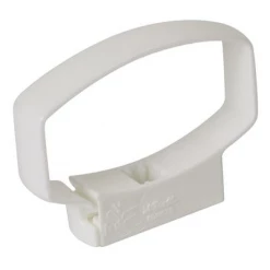 Nicoll Accessoires Gouttières Collier Ovoïde PVC Pour Tube De Descente 90 X 56 Mm